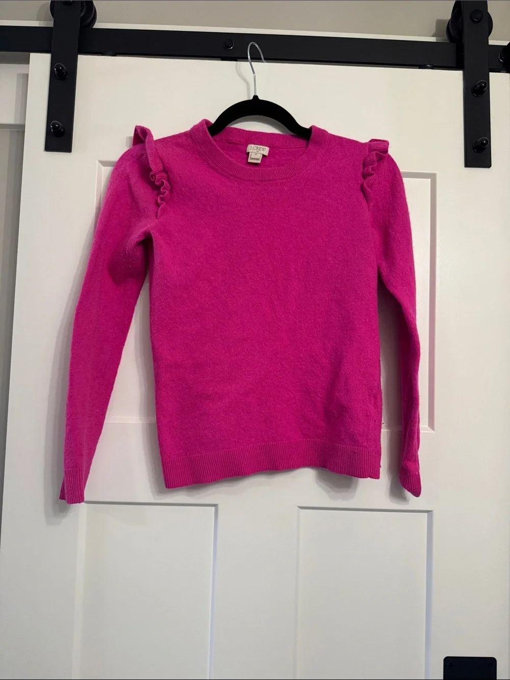 J. Crew Hot Pink Crewneck Sweater